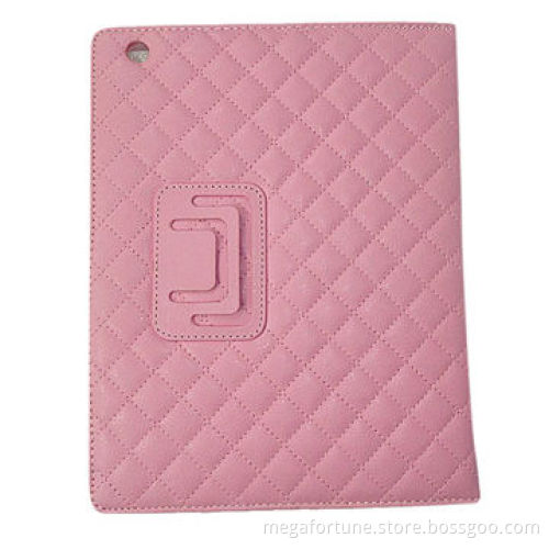 Synthetic leather cases for iPad 2/3/4, PU and pure PC shells on back